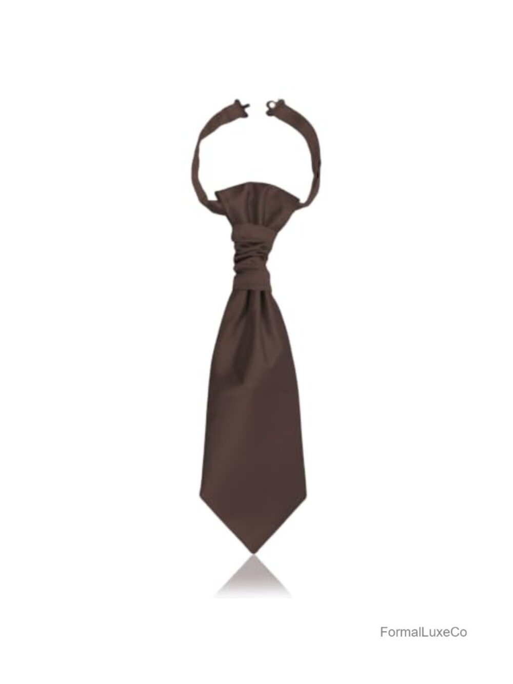 Pre Tied Ascot Ties for Men Vintage Cravat Necktie Polyester Wedding